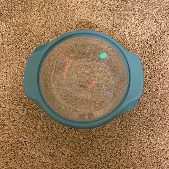 Anchor Hocking - Light Blue Round Glass Food Storage Container With Lid & Case - Picture 3 of 7